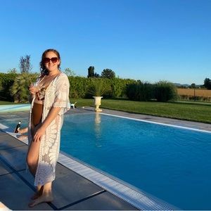 Cupshe lace swim coverup